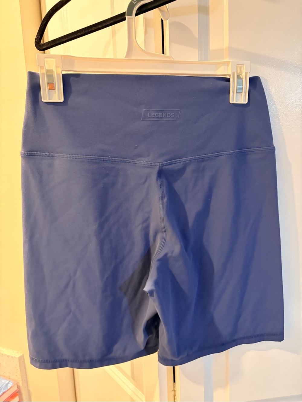 Legends High-Rise Athletic Bike Shorts — Periwinkle Blue